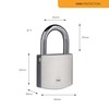 Yale Y120DB/50/127/1 Boron Luggage Locks, Chrome, 50mm
