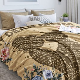 Gifts for Mom from Daughter, Mothers Day Birthday Gifts for Mom, Mom Gifts, Mom Blanket from Daughter, Mom Birthday Gifts, Presents for Mom, Soft Cozy Flannel Throw Blanket 60x50 Inches