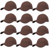 Glory Max Wholesale 12-Pack Plain Baseball Cap Adjustable Solid Blank