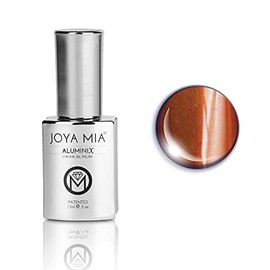 JOYA MIA Aluminix Chrome Gel Nail Polish Silver Base Long Lasting Easily Soak Off Unique Colors 15ml (ALX-34)