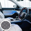 4PCS Car Coasters Flower Pattern Auto Cup Holder Insert Coasters