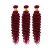 Luxvogue 16 18 20 Inch Human Hair Bundles Burgundy 99J