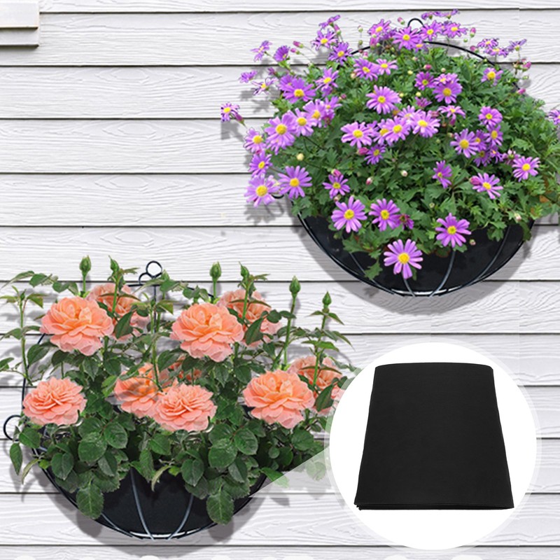 Planter Liner Roll 12x80in Black Felt Breathable Excellent Water Retention
