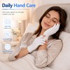 Thfaeyta 6 Pairs Fingerless Cotton Gloves Moisturising Adults Reusable White