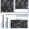 ConCus-T Total Blackout Window Privacy Film Tulip Engraving Window Decals,