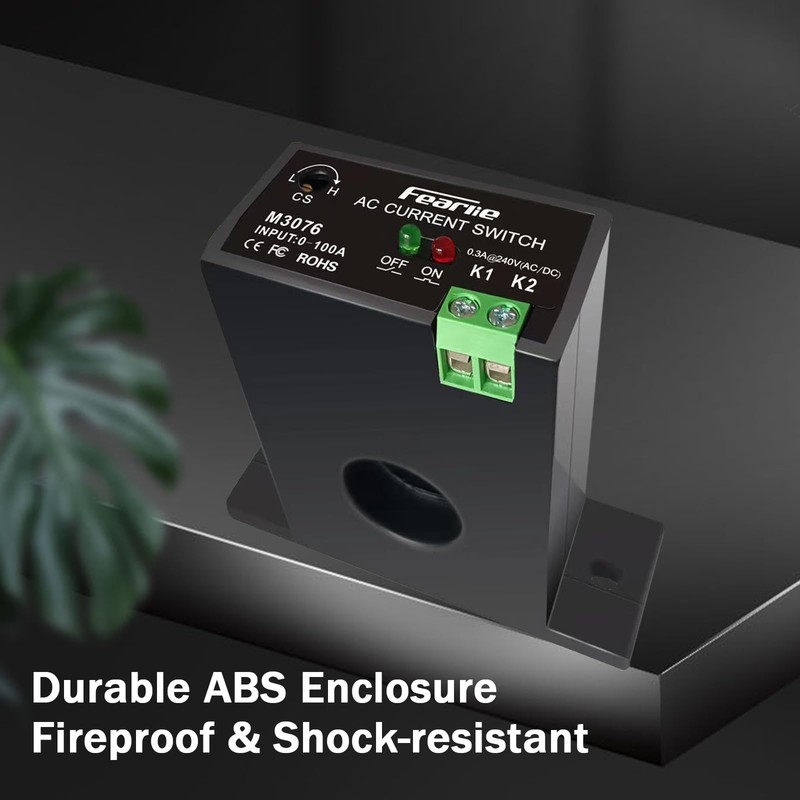 nodehawk AC Current Sensing Switch,Current Sensing Relay 0-100A Normally Closed