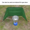 Camping Windbreak Green Stove Outdoor Foldable Windscreen for Garden Grill