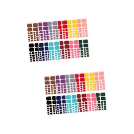 OHPHCALL 2sets Nail Art Strips Toe Nail Covers DIY Decor for Women Nail Sticker Decals Manicure Accessories Easy to Apply 12sheets*2