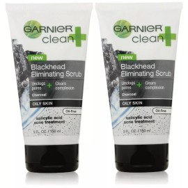 Garnier NEW Garnier Clean Scrub Blackhead Eliminating SCRUB 5.oz /145ml - (2 Pack)