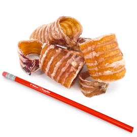 ValueBull Beef Trachea Bites, Premium, 1 Pound - Natural Angus Dog Chews with Glucosamine, Chondroitin & Amino Acids