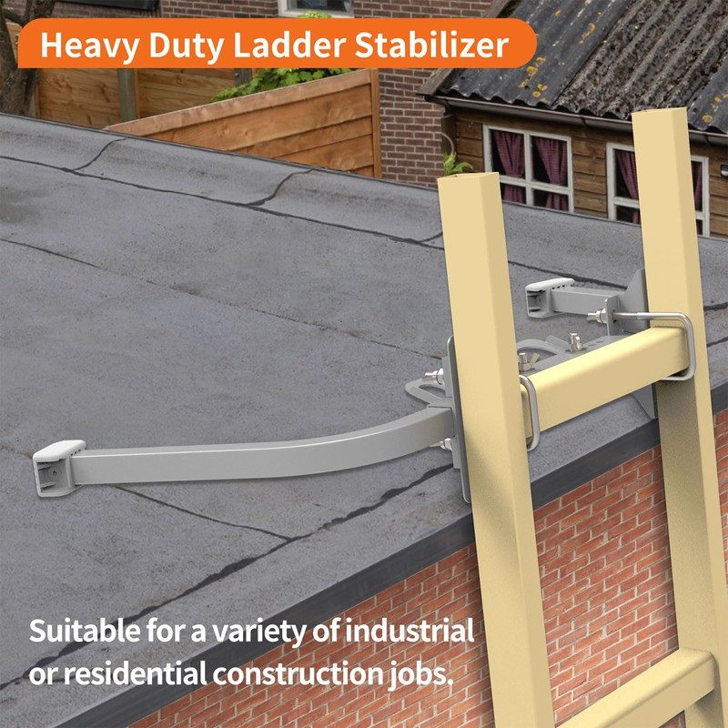 Aluminum Ladder Stabilizer, Heavy Duty Extended Ladder Accessories for Roof