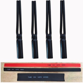 Speaker Cable Pants, Wire Pants 14mm-2conductor(14mm-2x4.5mm) Black, Insulated Heat shrinkable Tube (Shrink Ratio2:1,750mm)