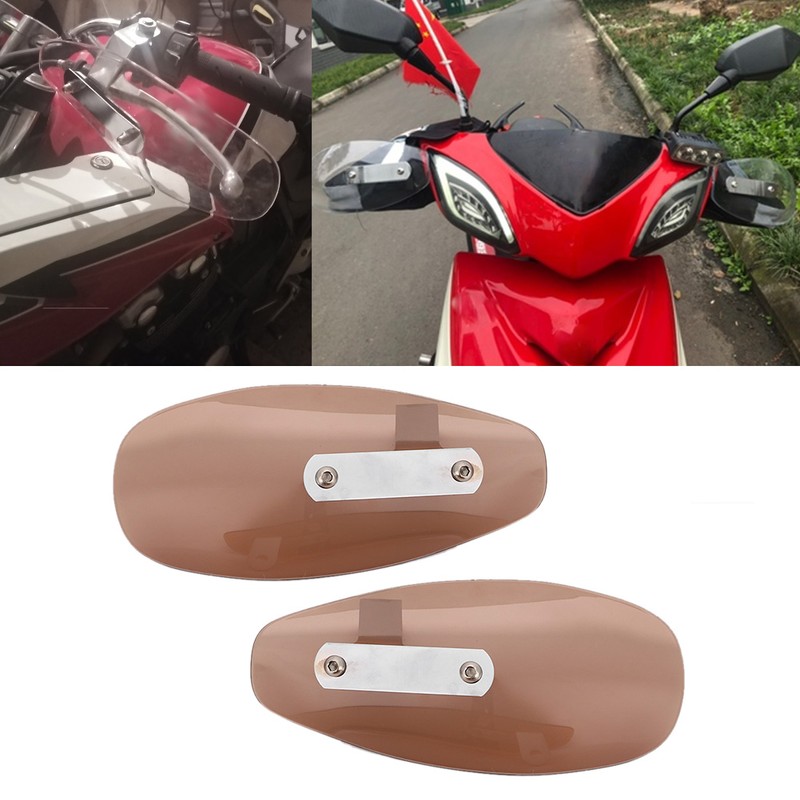 10mm/0.4in Universal Motorcycle Hand Guard Wind Deflector Protector Fit for