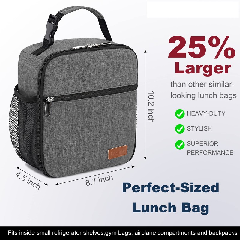 Femuar Lunch Box for Men Women Adults Small Lunch Bag