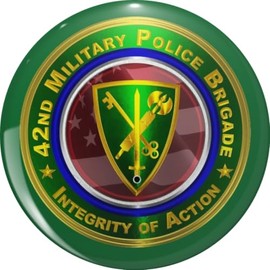 42nd Military Police Brigade â€œIntegrity of Actionâ€ Pin Lapel Pin Brooch Steel Pins Badge 0.75"