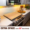 Sintuff 30 x 20'' Extra Large Bamboo Cutting Board Stove