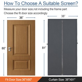 Magnetic Thermal Insulated Door Curtain,Full Strip Magnets & Thicker Layered Fabric,Durable Temporary Door Cover Curtains,Self-Closing Privacy Magnetic Screen Door,Window Insulation Kit for Winter