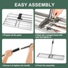 XDMURYM Lawn Leveling Rake 17*10 inch,Stainless Steel Lawn Leveler with