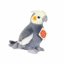 Teddy Hermann 94109 Bird Cockatiel 6,7"/17 cm, Soft Toy, Plush Toy