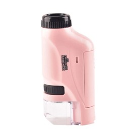 Unbranded 60X-120X Popular Science Microscope for Student Science-Ideal for Classroom Labs - Pink