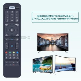 GOUYESHO New Replacement Remote Control Suitable for Formuler Dreamlink Z10 SE, Z Nano, Z Plus, Z+ Neo, T1, T1 Plus, T2+, T2 Prime, T3, Z Alpha, Z7+, Z7+ 5G, Z8, ZX, ZX 5G, Z+ Formuler IPTV Boxes