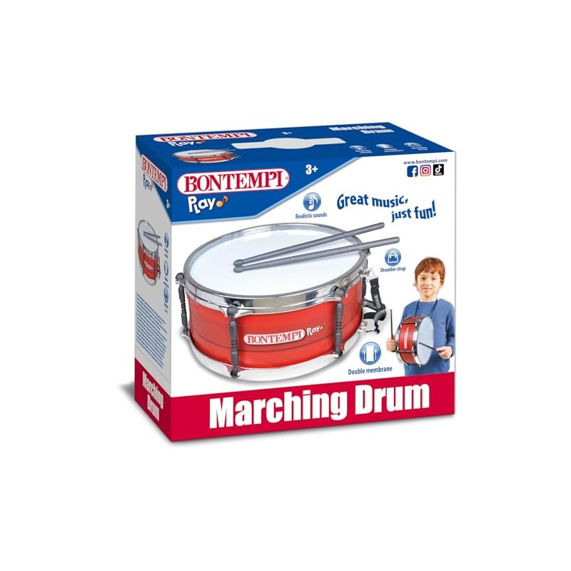 Bontempi 50 3030 Drum and Double Red