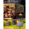 Larkvue 25FT Solar String Lights Outdoor with Remote, Waterproof Dimmable