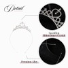Yean Corona de princesa para niñas, tiara plateada con diamantes