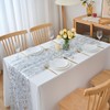 CHUQING Table Runner Chiffon White Table Decoration Birthday Elegant White