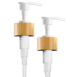 MOMEEMO Bamboo Soap Dispenser Pump Replacement - 2-Pack- Fits MOMEEMO Soap Dispensers Only (White)