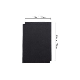 Jtnohx Colour Felt Fabric, Soft Felt Sheets for Crafts, 1.4mm Thick Fabric for Sewing and DIY Projects 20x30cm(Black)