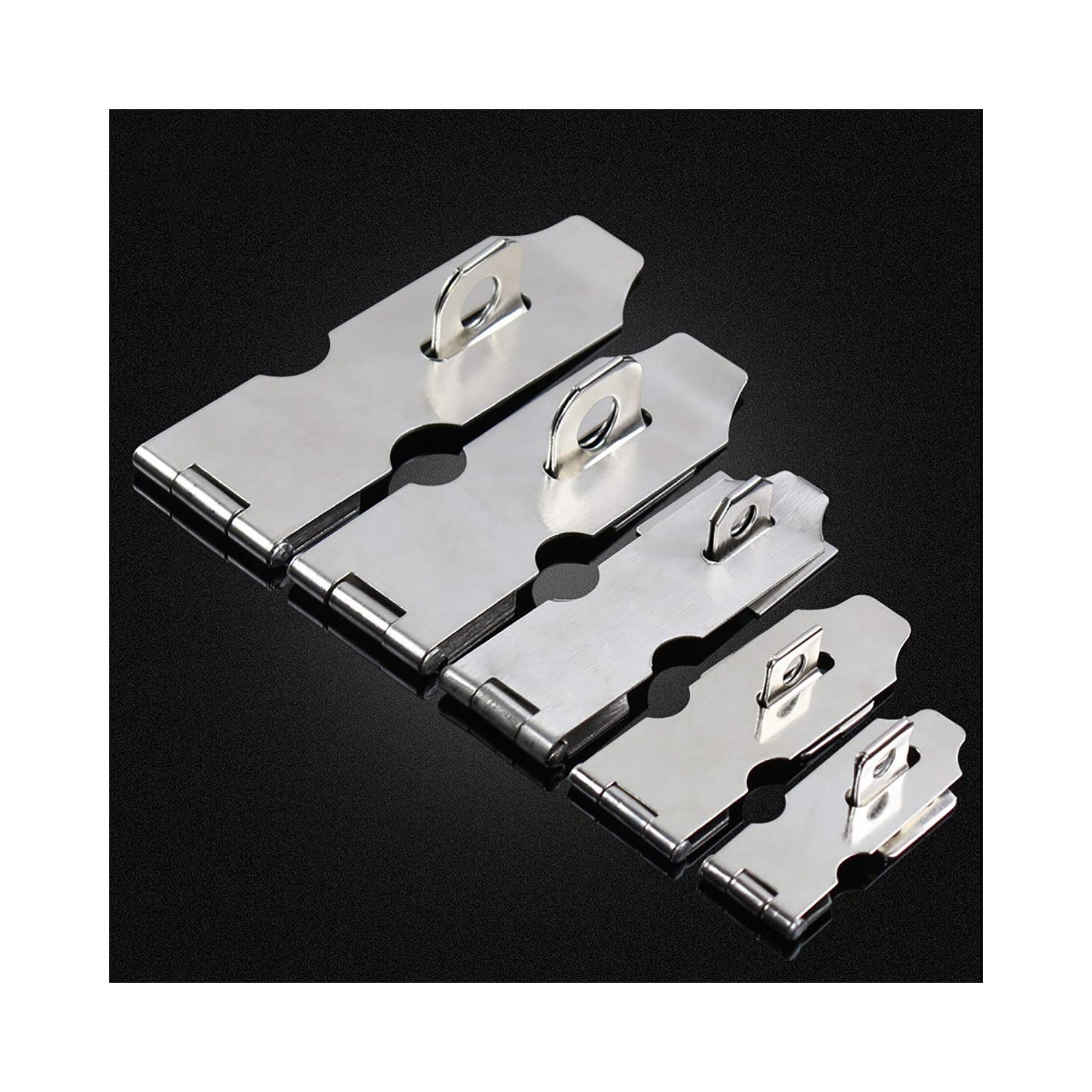 Stainless Steel Padlock Hasp, Heavy Duty Hasp and Staple Sets Door Lock ...