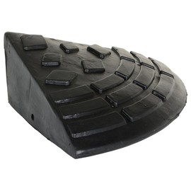 Vestil RCR-C Heavy Duty Rubber Corner Ramp 9-11/16 in. x 9-11/16 in. x 3-5/8 in. 4000 Lb. Capacity Black