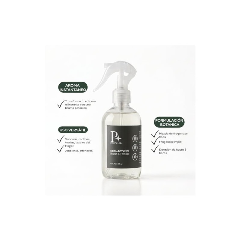 Bruma Aromática Solara, 225 Ml - Aromatizante Ambiental y Textil