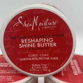 Shea Moisture Red Palm Oil & Cocoa Butter Shine Butter 3.75oz Lot Of 3