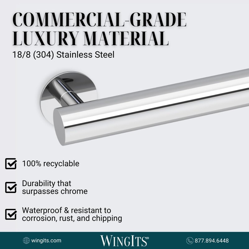 WingIts Modern Elegance Grab Bar 1.25 in OD X 24