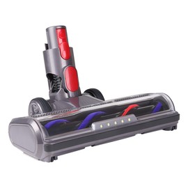 Replacement Vacuum Head Compatible with Dyson V7, V8, V10, V11, V15, SV10, SV12, SV14 Cordless Vacuum Cleaners, Cleaner Head Attachment Suitable for Carpets ＆ Hardwood Floor (S-Shaped-White)