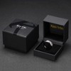 King Will 8mm Black Tungsten Rings for Men Women Wedding
