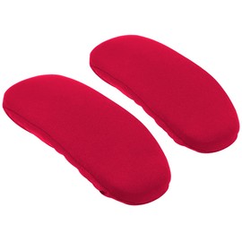 FERCAISH 2 Pack Office Chair Armrest Covers, Removable and Durable, Elastic Wheelchair Armrest Slipcovers - Washable Sponge Armrest Pads for Home, Office, Chairs (Red)
