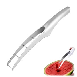 Unbranded Stainless Steel Watermelon Cube Slicer Melon Fruits Cutter Reuseable Portable