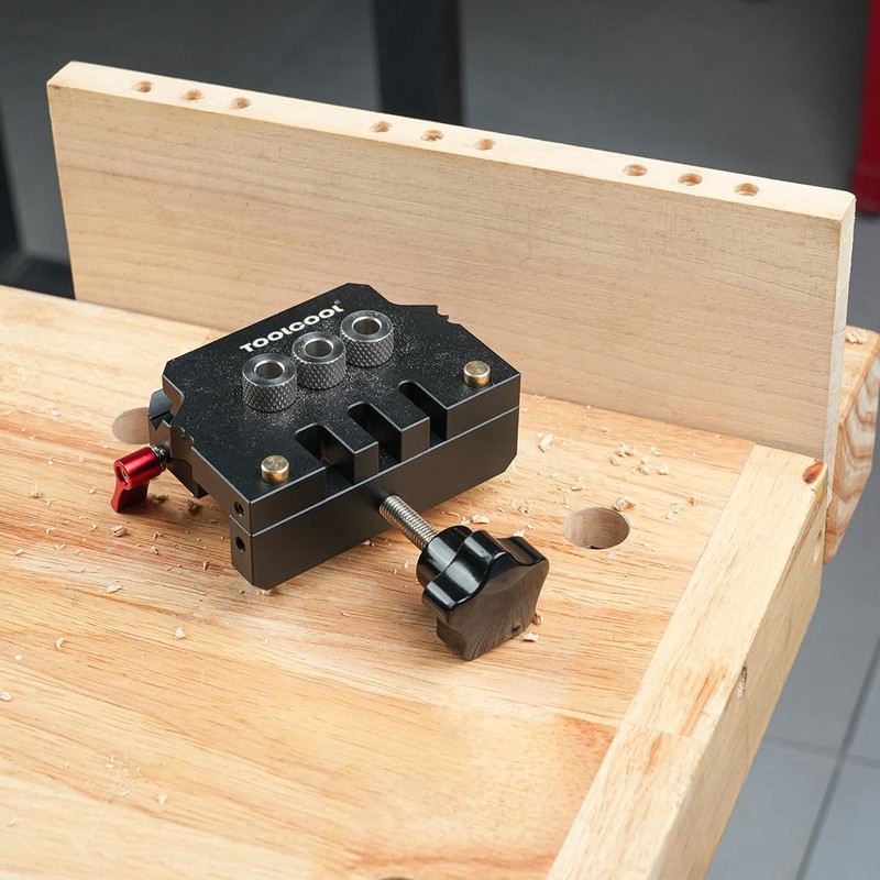 TOOLCOOL Self Centering Dowel Jig Kit Woodworking Doweling Jig Creates