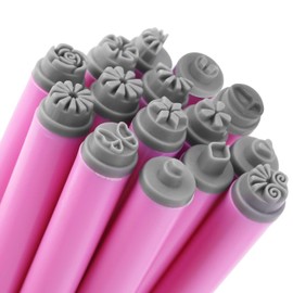 Gosknor 15pcs Nail Stamp Pens, Various Designs Nail Stamp Pen Set Nail Flower Stamper Pen Butterfly Art Nail Graffiti Pen Set Practical Nail Dotting Tool Perfect Nail Supplies for Women