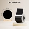 NIIMBOT Black Round Labels 50x50mm(1.97'' x 1.97''), for M2/M3 Label