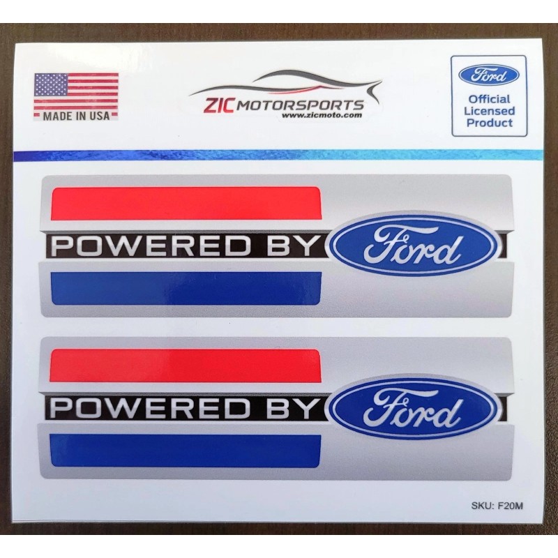 Powered By Ford vinyl decals in/out door with Air Release