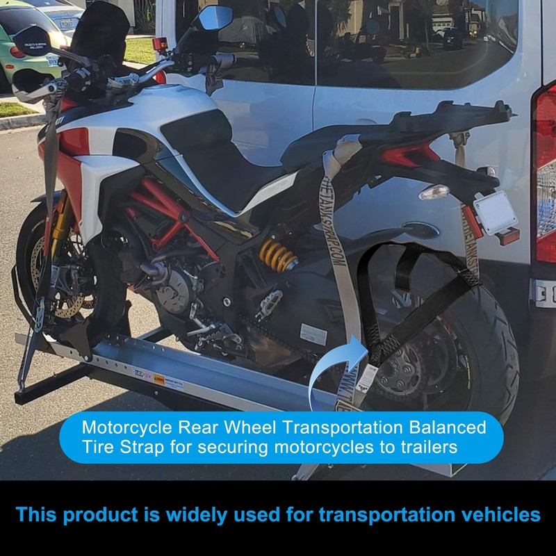 Motorcycle Rear Wheel Tie Down - PSLER Motorcycle Tire Transport