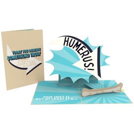 Unhinged Gifts Funny Humerus Pop-Up Card – Cheeky Dad Joke Card with 3D Bone – Perfect for Father’s Day, Birthday or Get Well – Pun Greeting Card for Him, Friends or Colleagues
