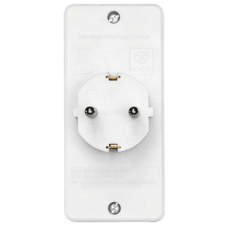 Hama Socket Adaptor 3 Gang 2 Euro, 1 Protective Contact,