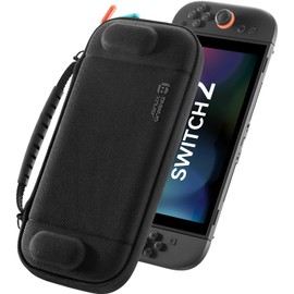 JSAUX Slim Carrying Case | Compatible with Switch 2 (2025) - Holds 12 Game Cards - Felt Hard Shell - Shockproof, Splashproof, Dustproof, Slim, Convenient for Travel - Travel Storage Case - BG0133
