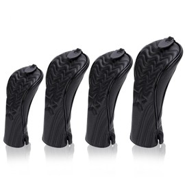 Golfs Club Head cover Star Pattern Minimalist Thickened PU Water Resistant Plush Interior Club Protective Headcover for Wood Club