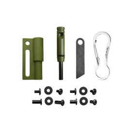 TONIFE Ferro Rod,Fire Starter Survival Tool,Fire Starting Kit,Suitable for Hiking,Camping,Outdoor Survival,Outdoor Survival Companion MT4202 (Plastic-Green)